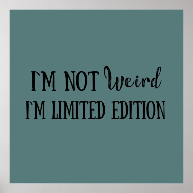 Funny sarcastic introvert quotes poster (Front)