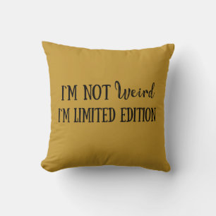 Funny sarcastic introvert quotes throw pillow