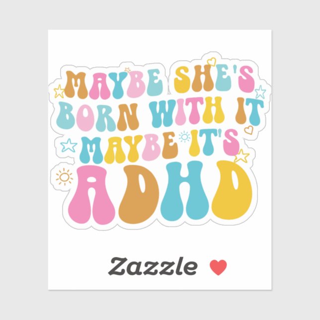 Funny Sarcastic Nurse Badge Reel ADHD  (Sheet)