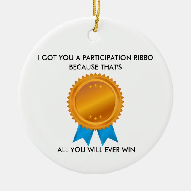 Funny Sarcastic Ornament Gift for Friends Coworker (Front)