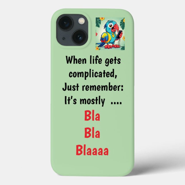 Funny Sarcastic Parrot - iPhone  Case (Back)