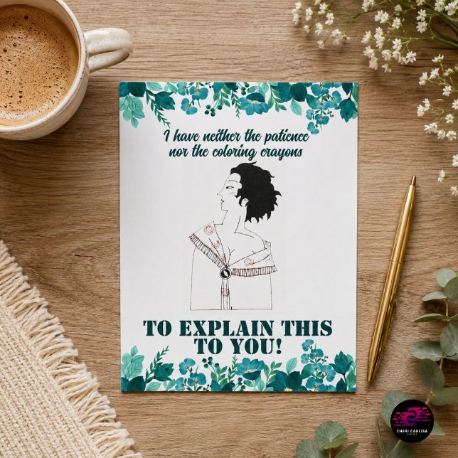 Funny Sarcastic Quote No Patience Postcard (For those days when patience is officially out of stock.)