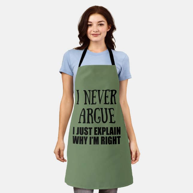 Funny sarcastic quotes adult humour sarcasm apron (Worn)