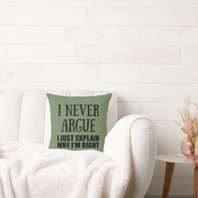 Funny sarcastic quotes adult humour sarcasm throw pillow (Couch)