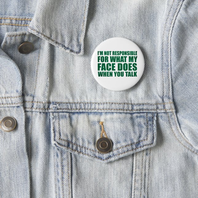 Funny sarcastic quotes humour sarcasm introvert 2 inch round button (In Situ)