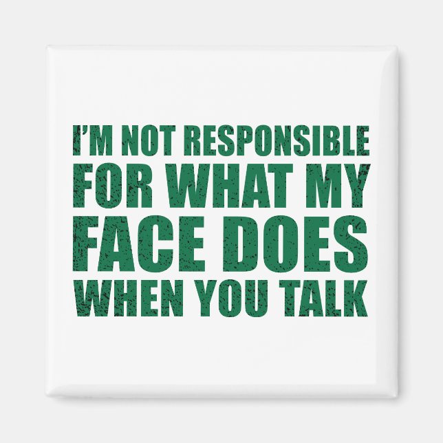 Funny sarcastic quotes humour sarcasm introvert magnet (Front)