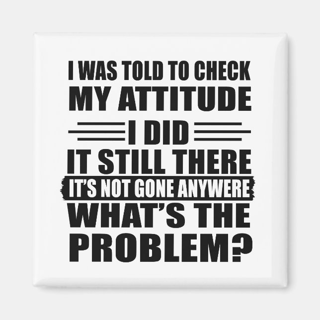 Funny sarcastic quotes humour sarcasm introvert magnet (Front)