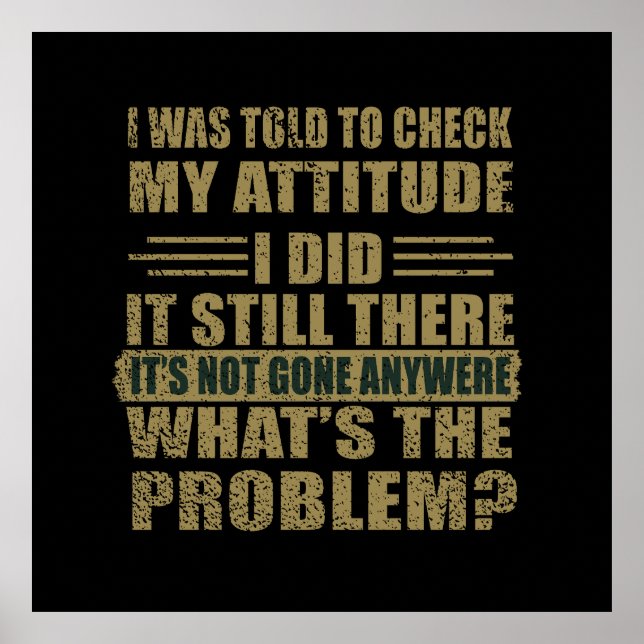 Funny sarcastic quotes humour sarcasm introvert poster (Front)