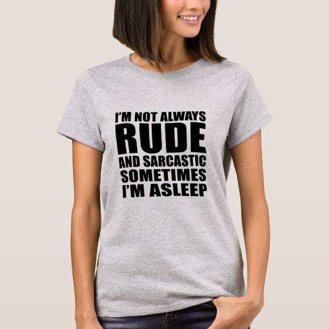 Funny sarcastic quotes humour sarcasm introvert T-Shirt (Front)