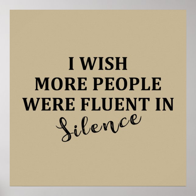 funny sarcastic quotes poster (Front)