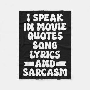 Funny Sarcastic Saying Gifts For Men Women Humour Fleece Blanket