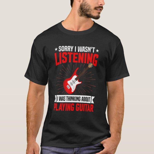 Funny Sarcastic Saying I Was Thinking About Playin T-Shirt (Front)
