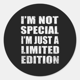 Funny Sarcastic Sayings Adult Humor Introvert  Classic Round Sticker