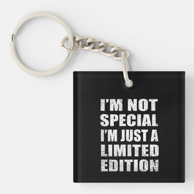 Funny sarcastic sayings adult humour introvert keychain (Front)