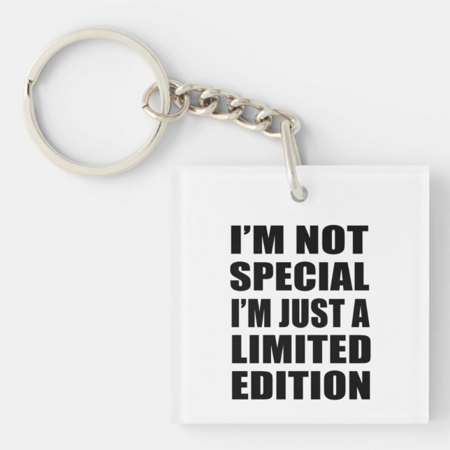 Funny sarcastic sayings adult humour introvert keychain (Front)
