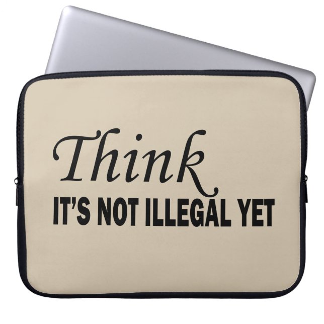Funny sarcastic sayings famous quotes laptop sleeve (Front)