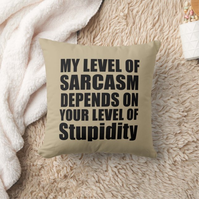 Funny sarcastic sayings famous quotes throw pillow (Blanket)
