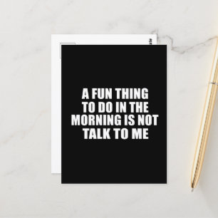 Funny sarcastic sayings introvert quotes postcard