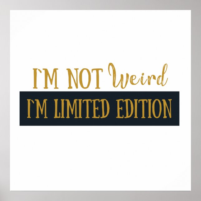 funny sarcastic sayings poster (Front)