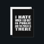Funny sarcastic slogan adult humour introvert postcard<br><div class="desc">If you like funny sarcastic quotes or great humourous designs, this original slogan is for you. It's a great gift for your family, friends, or yourself! This design is ideal for anyone who loves sarcasm and humour. If you like this funny quote, check out more similar artworks in the Omitay...</div>