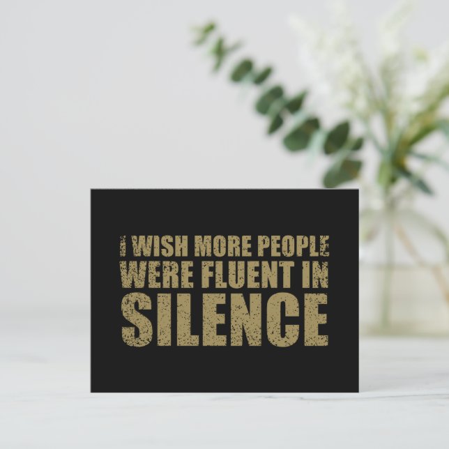 funny sarcastic slogan adult humour sarcasm holiday postcard (Standing Front)