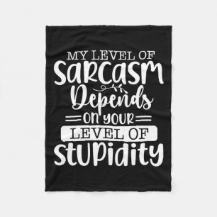 Funny Sarcastic Speak The Truth Offensive Quote Fleece Blanket