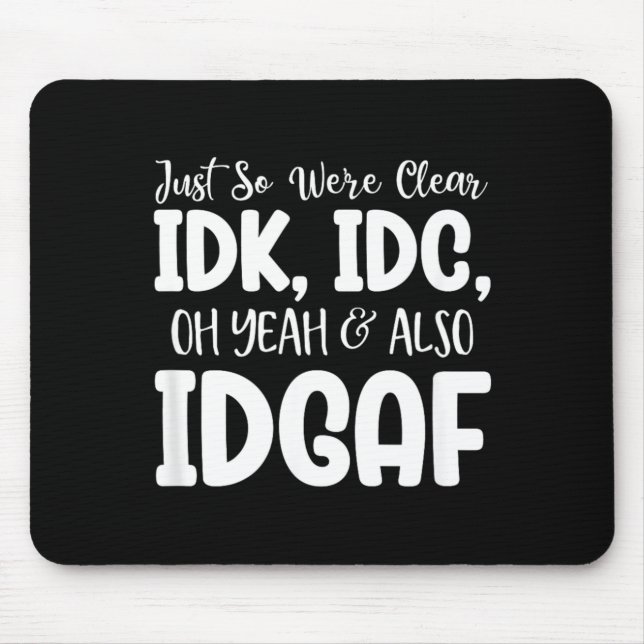 Funny Sarcastic Speak The Truth Offensive Quote Mouse Pad (Front)