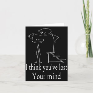Funny Sarcastic Stick Man Designs, Funny Humor Sti Card