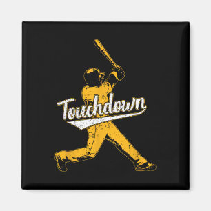 Funny Sarcastic Touchdown Baseball Football Sports Magnet