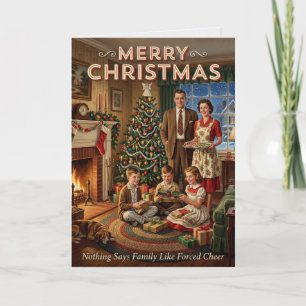Funny Sarcastic Vintage Christmas Card