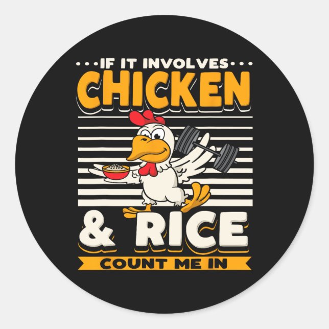 Funny Sarcastic Weight-lifting Bodybuilding Fitnes Classic Round Sticker (Front)