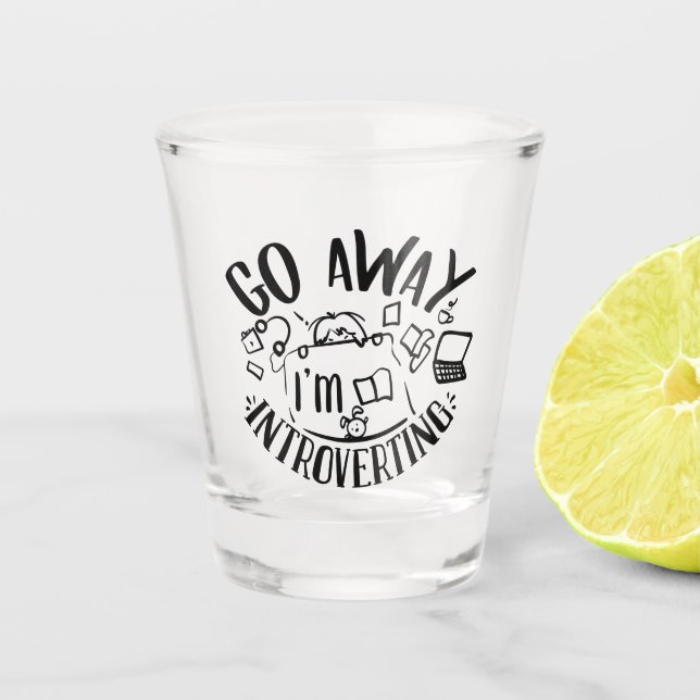 funny sarcastic word art shot glass (Front)