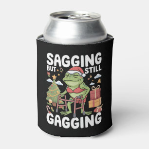 Funny SarcasticChristmas Sagging But Still Gagging Can Cooler