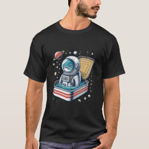  Funny Sardine Astronaut Shirt Retro
