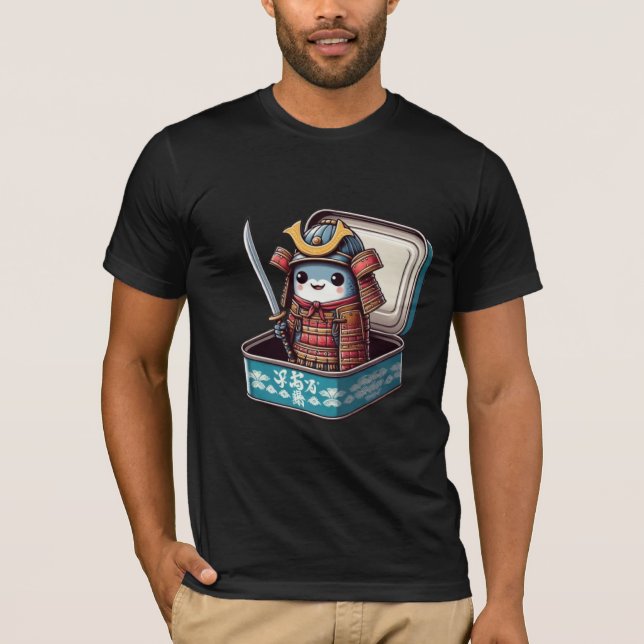  Funny Sardine Samurai Warrior Tee (Front)