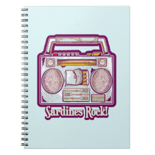 Funny sardines tin stereo notebook