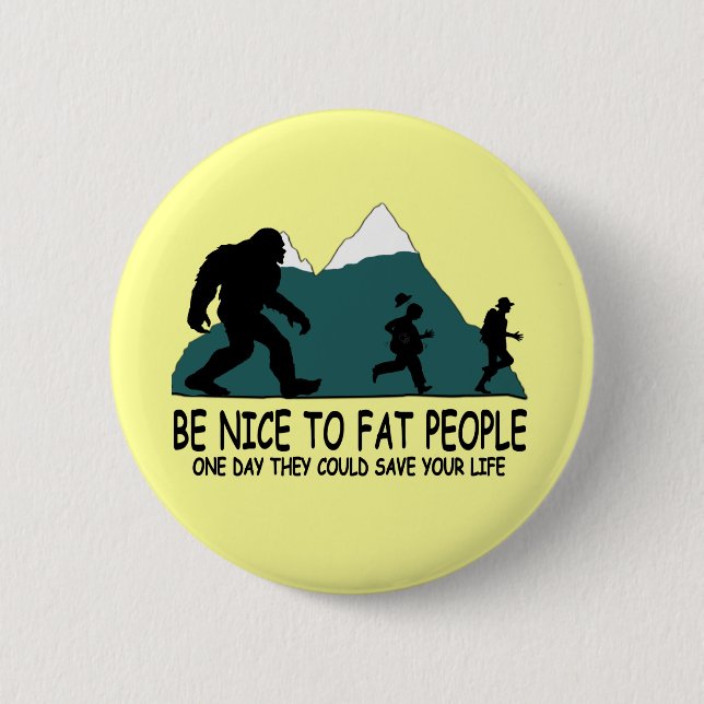 Funny Sasquatch 2 Inch Round Button (Front)