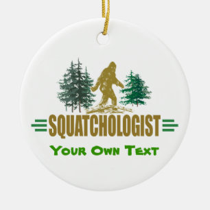 Funny Sasquatch Bigfoot Ceramic Ornament