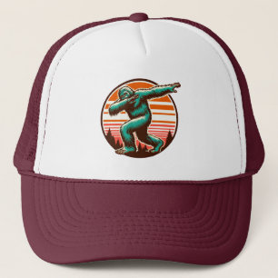 Funny Sasquatch Bigfoot Dabbing Personalized Trucker Hat