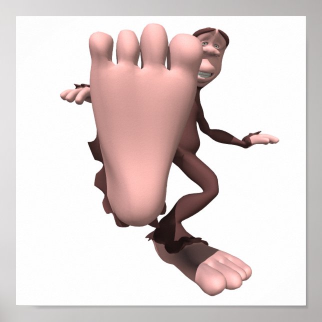 funny sasquatch bigfoot poster (Front)