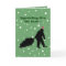 Funny Sasquatch Christmas Card Pulling Tree
