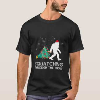 Funny Sasquatch Christmas Gift Squatching Bigfoot T-Shirt