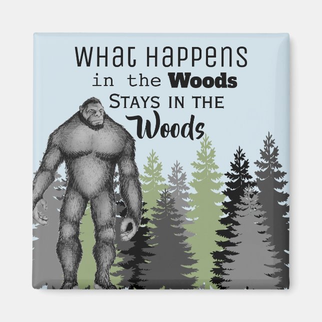 Funny Sasquatch Magnet (Front)