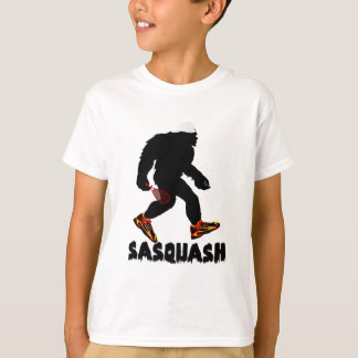 Funny Sasquatch Squash Sport Design T-Shirt