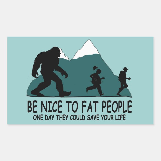 Funny Sasquatch Sticker (Front)