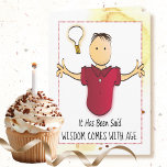 Funny Sassy Cartoon for Him Personalized Birthday Card<br><div class="desc">Want a sassy and funny card to send a laugh on his birthday?  Personalize this card for your guy who loves a good punchline :)</div>