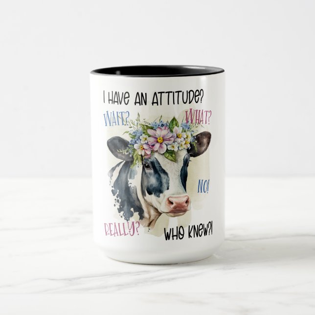 Funny Sassy Cow With Attitude Mug (Center)