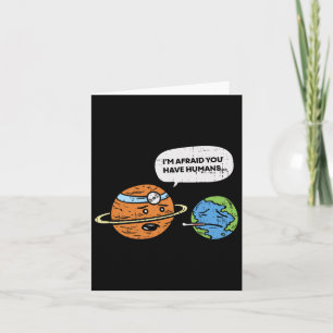 Funny Save Earth Day Planet Doctor Humans  Card