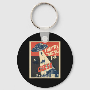 Funny Save Our Pets They're Taking The Geese Trump Keychain
