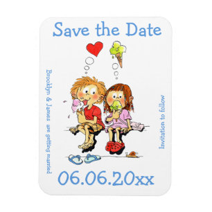 Funny Save The Date Flexible Magnet